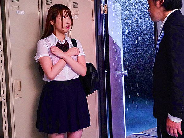 【JK教え子レイプ】雨で服が透け透けな教え子JKは先生に犯された！膣奥勝手に突かれて妊娠不可避のザーメン大量種付け！